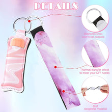 Load image into Gallery viewer, Custom Wristlet and Lip Stick/Lip Balm Keychain Holder
