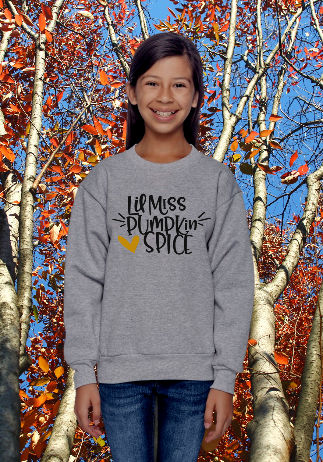 Lil Miss Pumpkin Spice Crew Sweatshirt