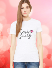 Load image into Gallery viewer, Love Sucks Valentine&#39;s Adult T-Shirt
