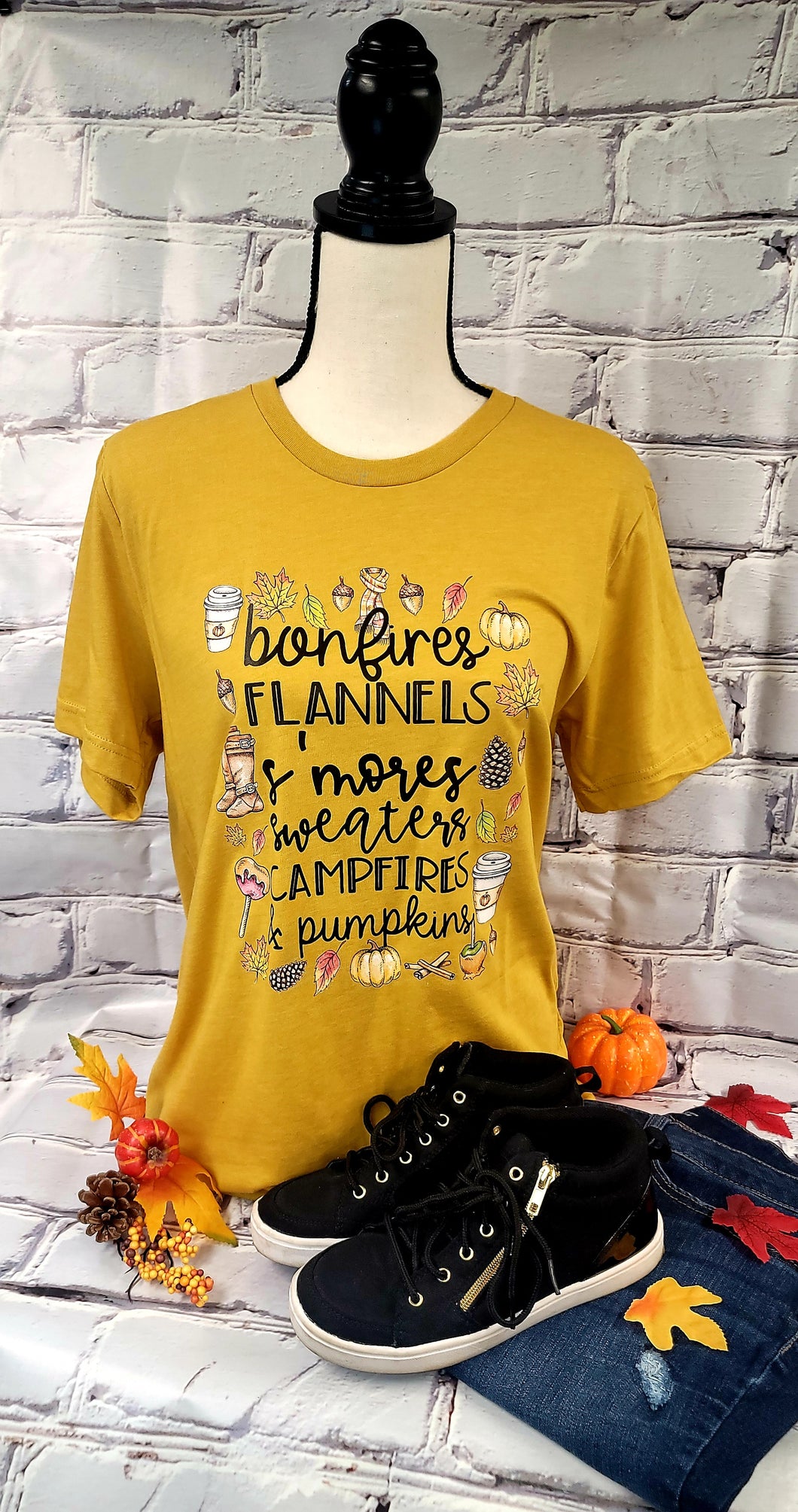 Bonfires, Flannels, S'mores, Sweaters, Campfires & Pumpkins Shirt