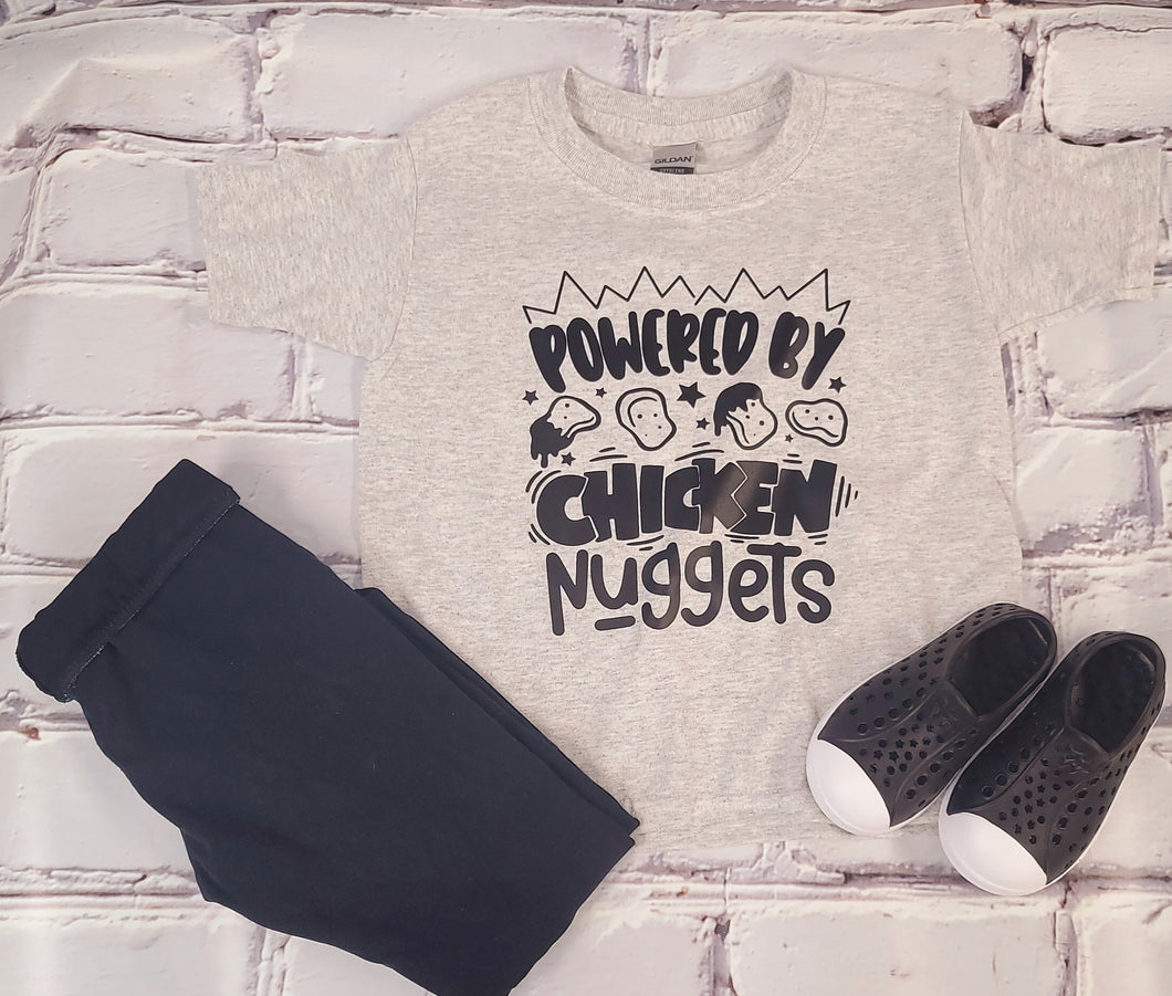 Powered by Chicken Nuggets Toddler Shirt