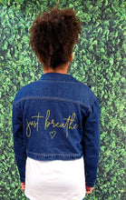 Load image into Gallery viewer, Just Breathe Juniors&#39; Cropped Jean Jacket
