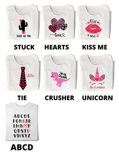 Load image into Gallery viewer, Be Mine Unicorn Valentine&#39;s Youth Shirt
