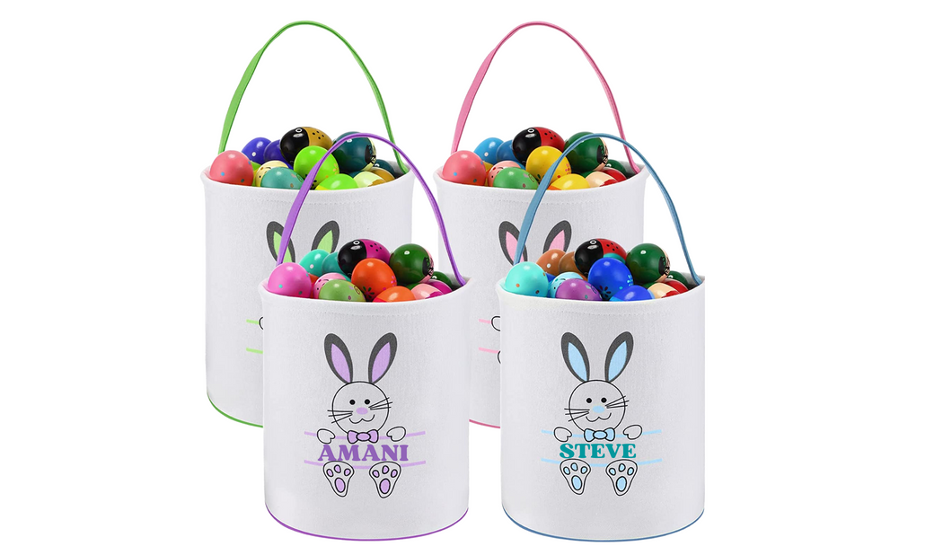 Custom bunny feet Easter Basket