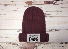 Load image into Gallery viewer, Life&#39;s Better With A Dog Pom Pom and Beanie Winter Hat
